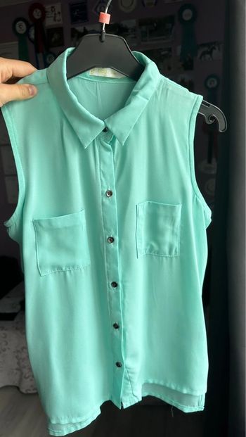 Blouse turquoise
