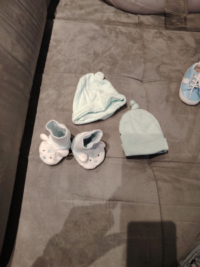 Bonnets naissance chausson naissance