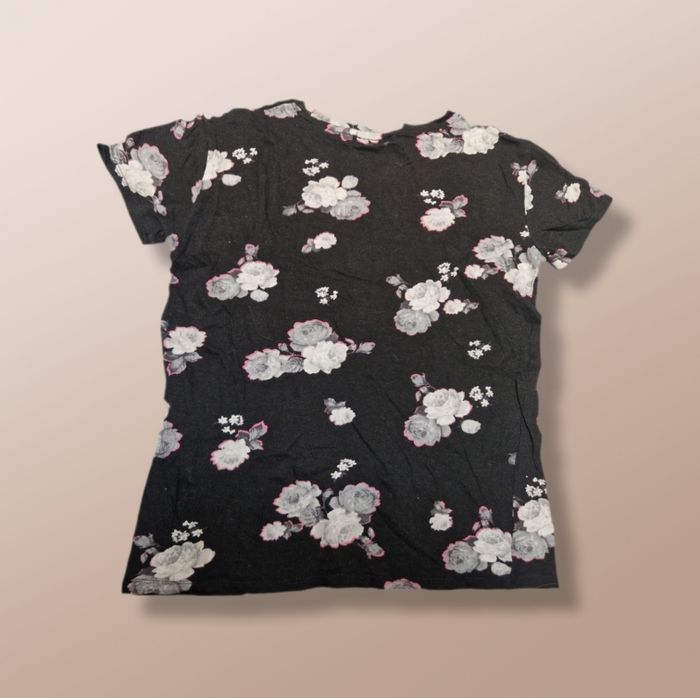 T-shirt manches courtes noir à fleurs - Tally Weijl - Taille S - photo numéro 3