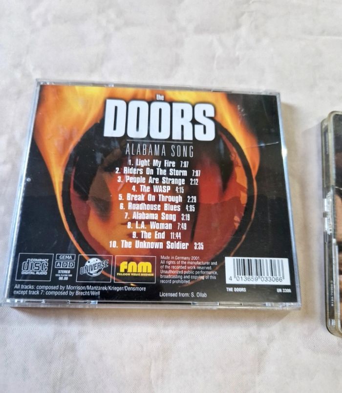 Lot 2 CD Audio The Doors Alabama Song Elektra 1991 2001 - photo numéro 5