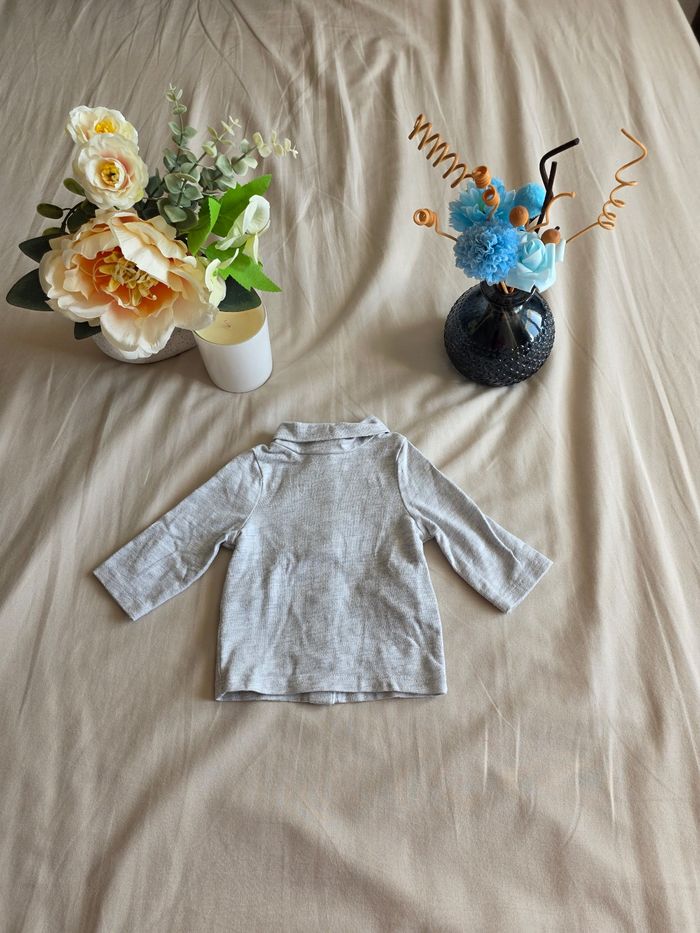 Kiabi Sous-pull Coton Gris Très bon état 1 mois 54 cm