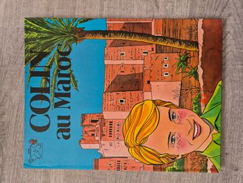 Livre enfants vintage Colin au Maroc