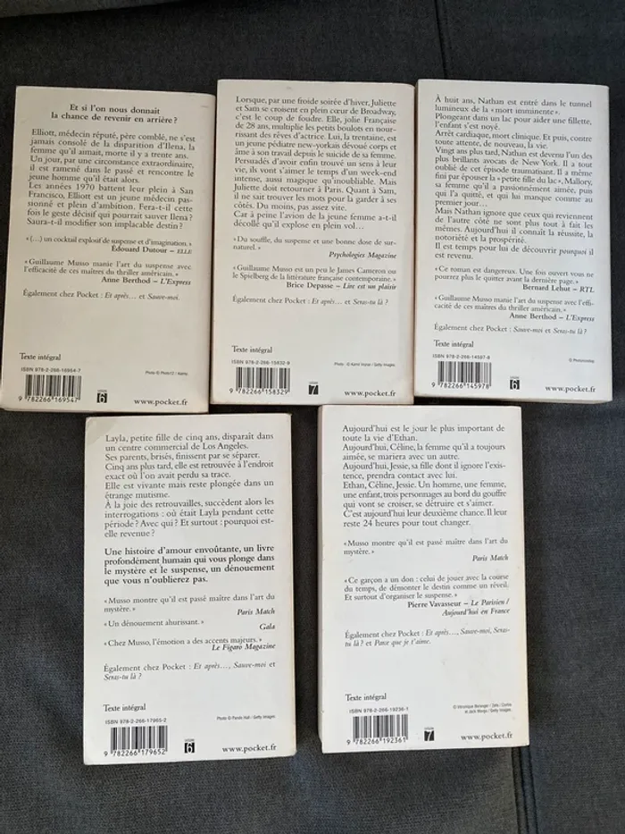 Lot de romans de Guillaume Musso Pocket - photo numéro 2