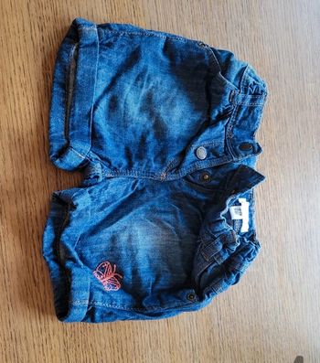 Short effet jeans 18 mois