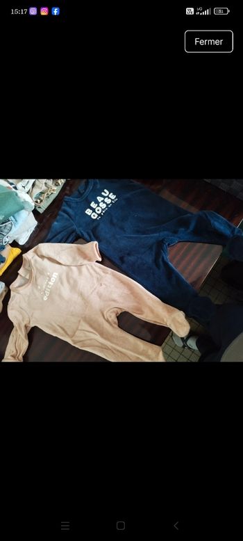 Lot de deux pyjamas 