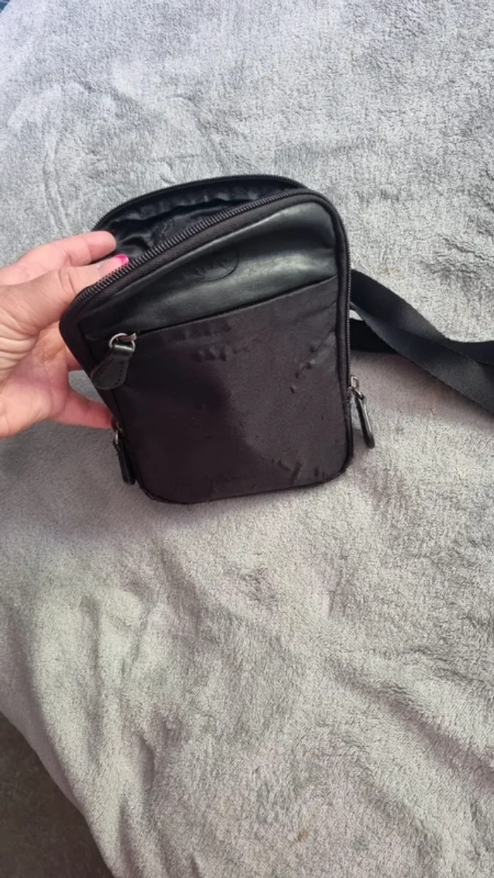 Sacoche - sac en bandoulière noir marque francine - photo numéro 6