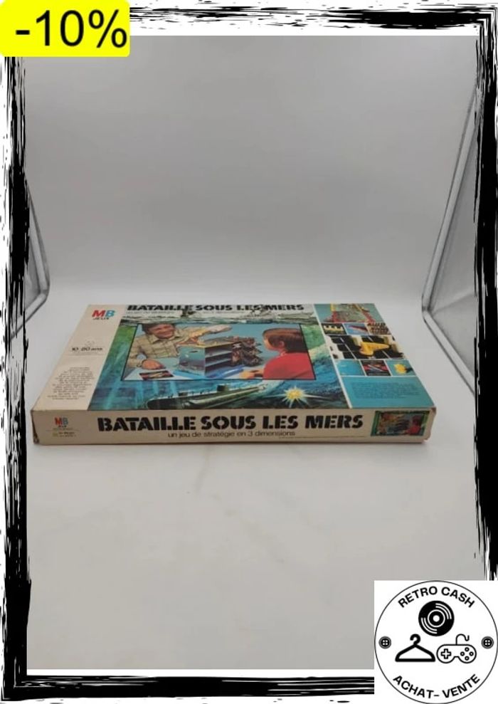 Ancien jeu Bataille sous les mers 70's Stratégie 3D bataille navale semble complet - photo numéro 14