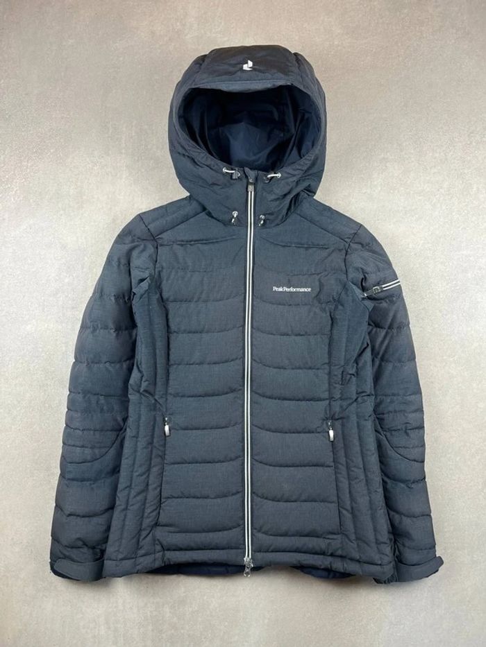 Doudoune Peak Performance à capuche - Manteau Ski Luxury Jacket Snow Skirt | gris - S | #58