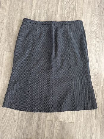 Jupe en tweed marine Vintage T46