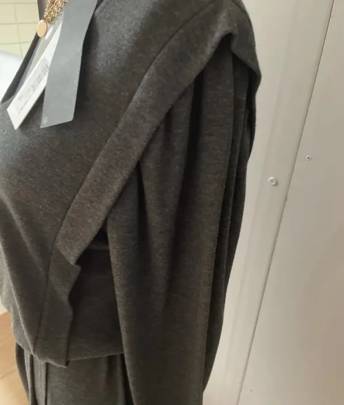IKKS – Robe cache-cœur anthracite taille 38 - photo numéro 4
