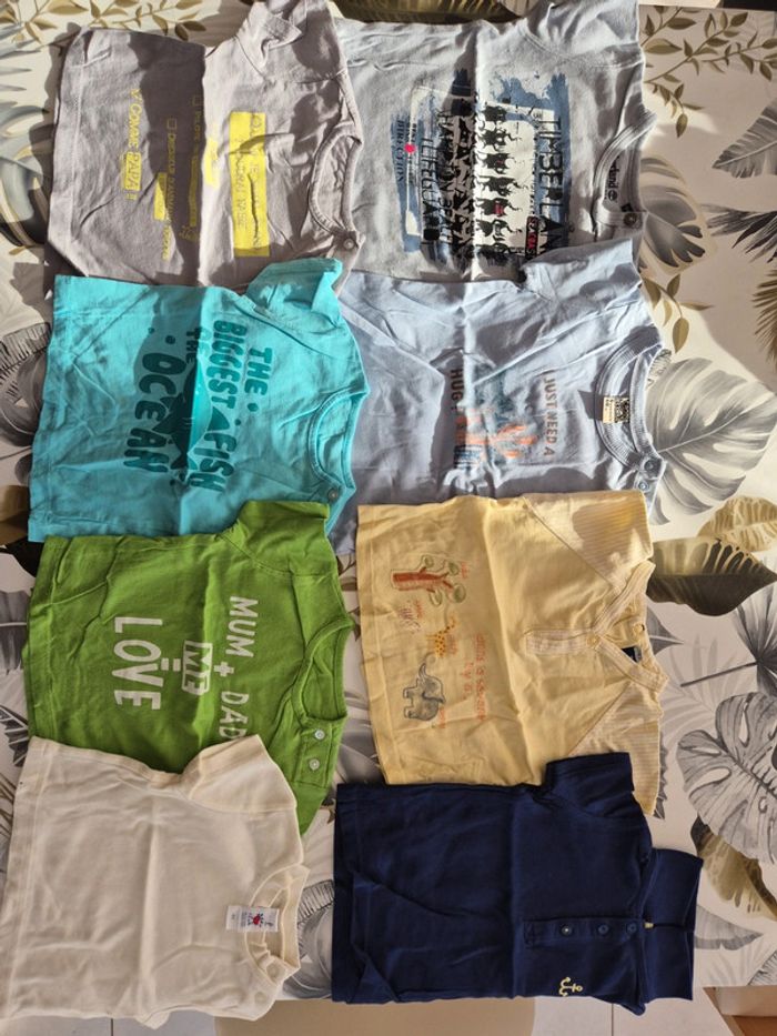 Lot de 8 tee-shirt manches courtes