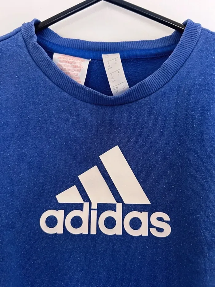 Sweat adidas bleu électrique - photo numéro 3