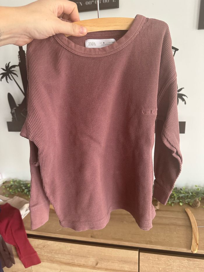 Lot de 2 hauts gaufrés Zara - photo numéro 4