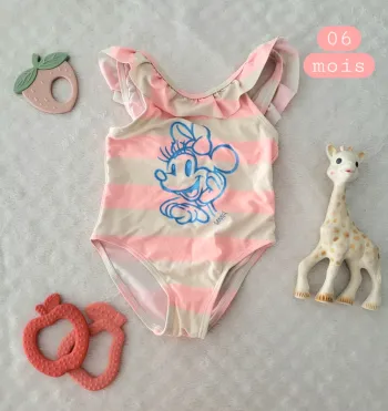 Maillot de bain 1 pièce Disney Minnie 06mois