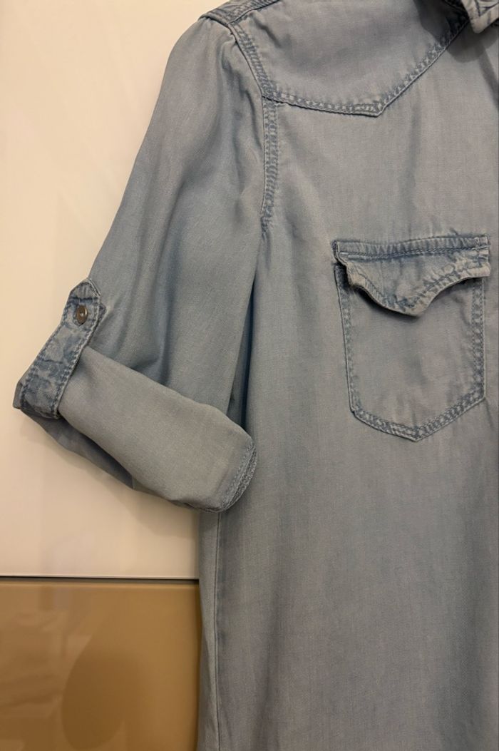 Robe chemise denim femme S - photo numéro 4