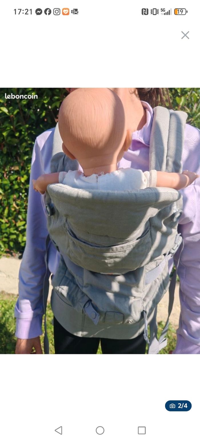 Porte bébé ergo baby - photo numéro 3