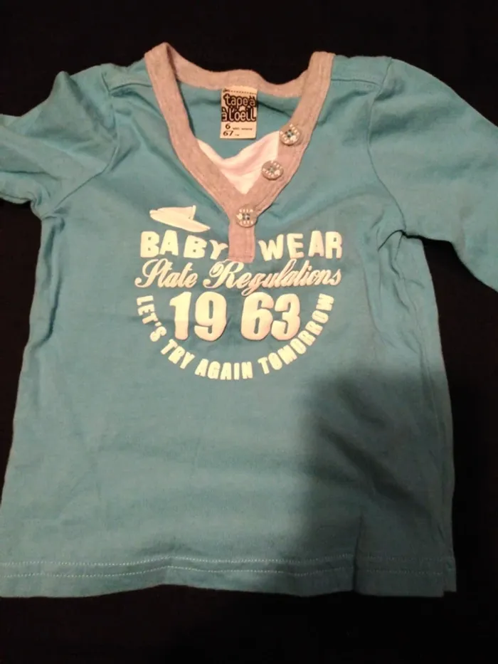 Tee shirt Bébé Garçon 6 Mois - photo numéro 2