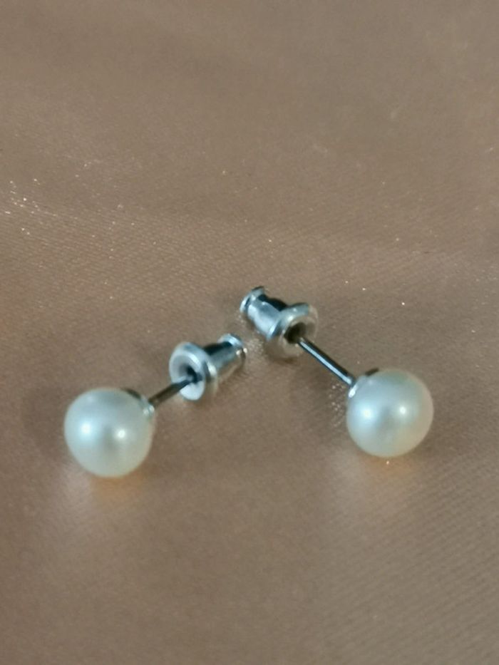 Collier. Perles d'eau douce. Apple & Cherry - photo numéro 4