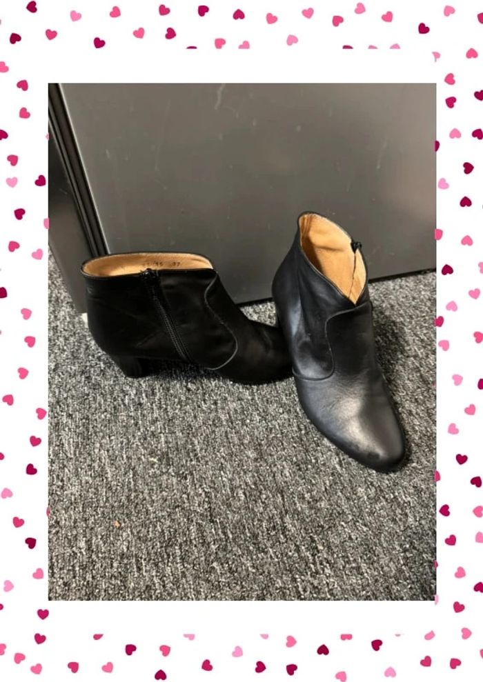 Bottines femme cuir