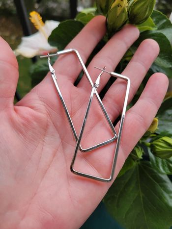 Boucles rectangulaires acier silver