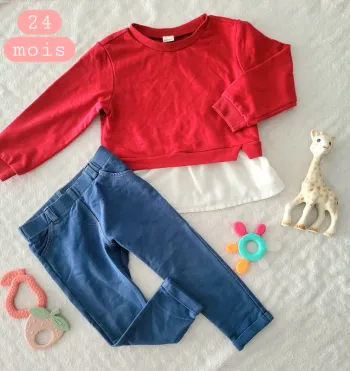 Ensemble confort sweet et jegging 24mois