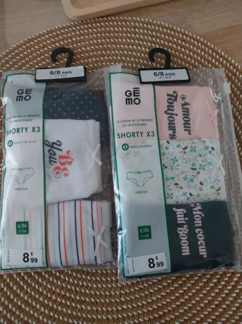 Lots culottes fille 6/8 +ans