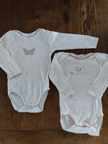 Lot de 2 bodies manches longues 🩶