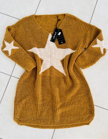 Robe pull en maille étoile Taille unique See you gain Neuf