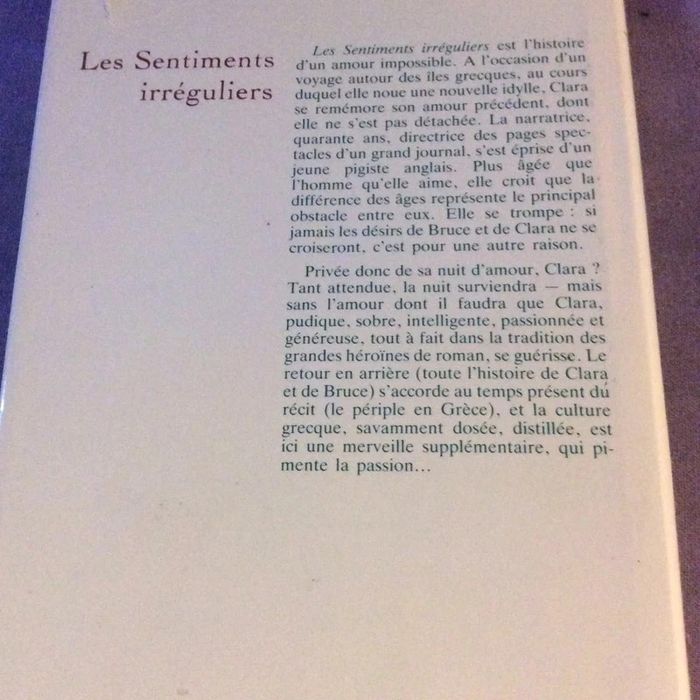 #les sentiments irréguliers Anne Pons - photo numéro 3