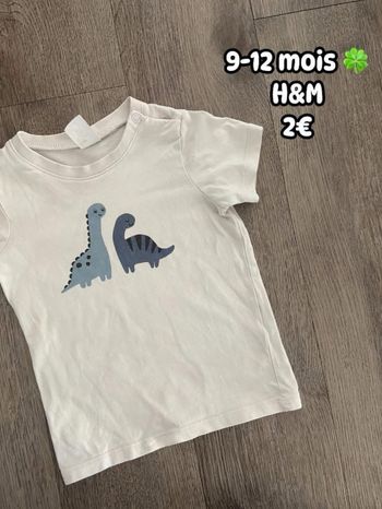 T-shirt 🍀 9-12 mois 🍀 H&M