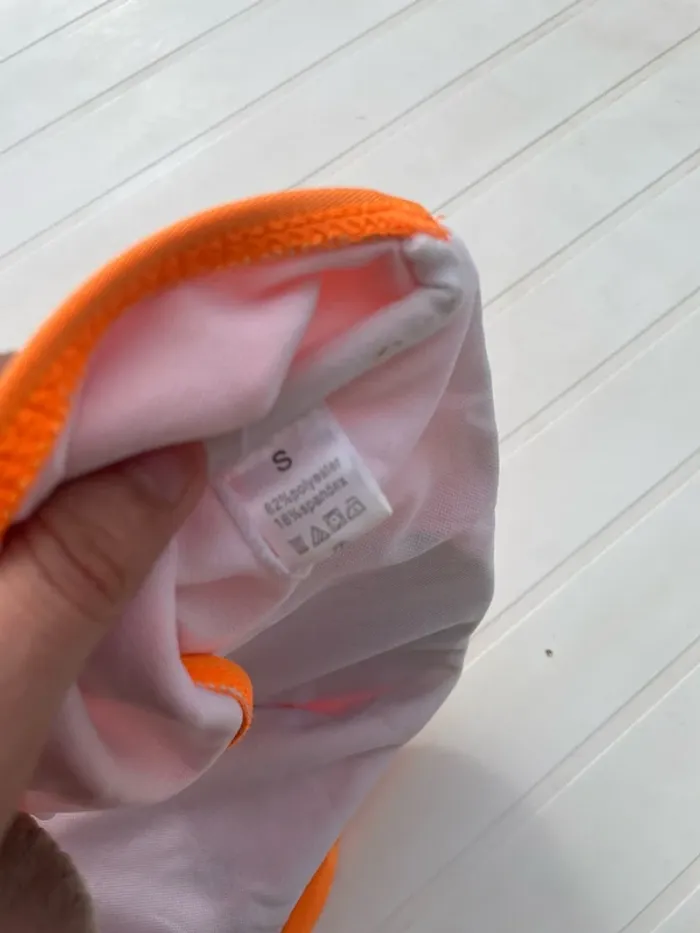 Bandeau maillot de bain orange – Taille S - photo numéro 3