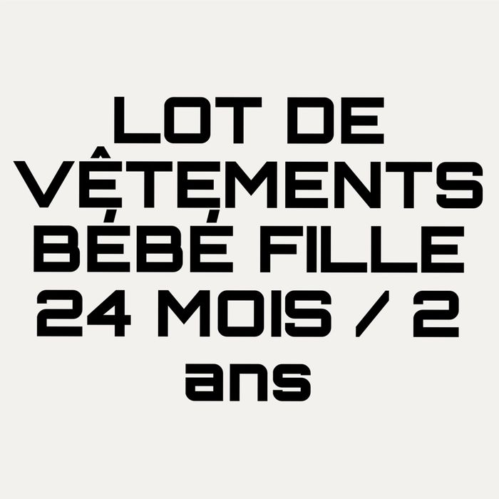 Lot de 13 vêtements bébé fille – 24 mois / 2 ans