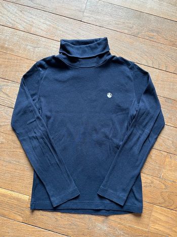 Col roulé marine Petit Bateau 8 ans
