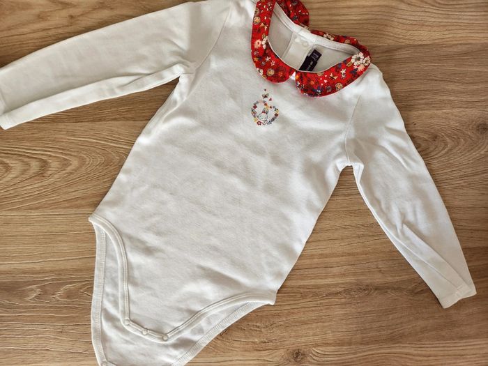 Body col claudine motif fleur 🌸