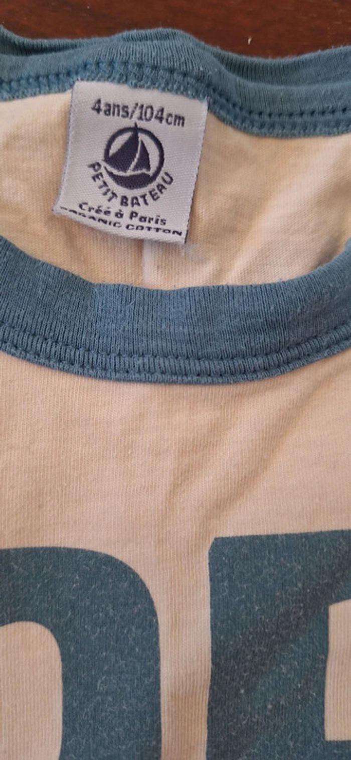 Tee-shirt petit bateau 4 ans - photo numéro 3