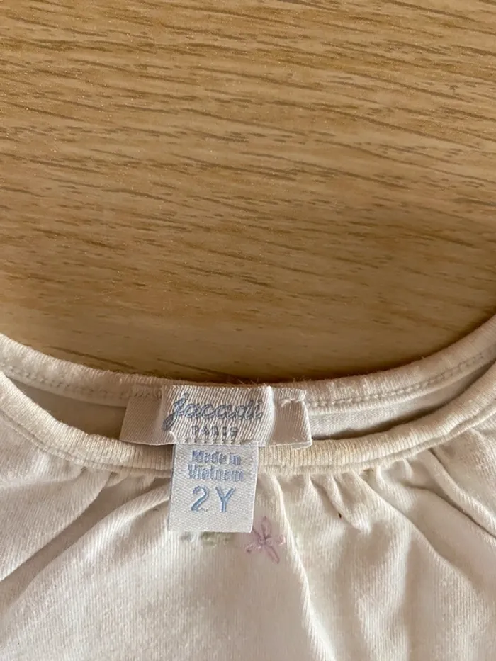 Bébé fille 2 ans jacadi Paris dessus t-shirt pantalon legging collants - photo numéro 6
