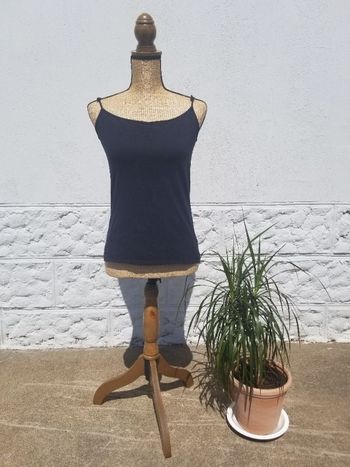 Débardeur noir taille 38 phildar