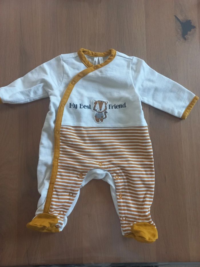 Lot de deux pyjamas légers 1 mois - photo numéro 2