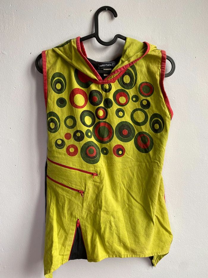 Top vert fantaisie Fonky Tata taille S - photo numéro 2