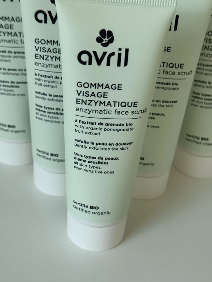 Lot de 7 tubes gommage enzymatique Avril bio 50 ml - photo numéro 3