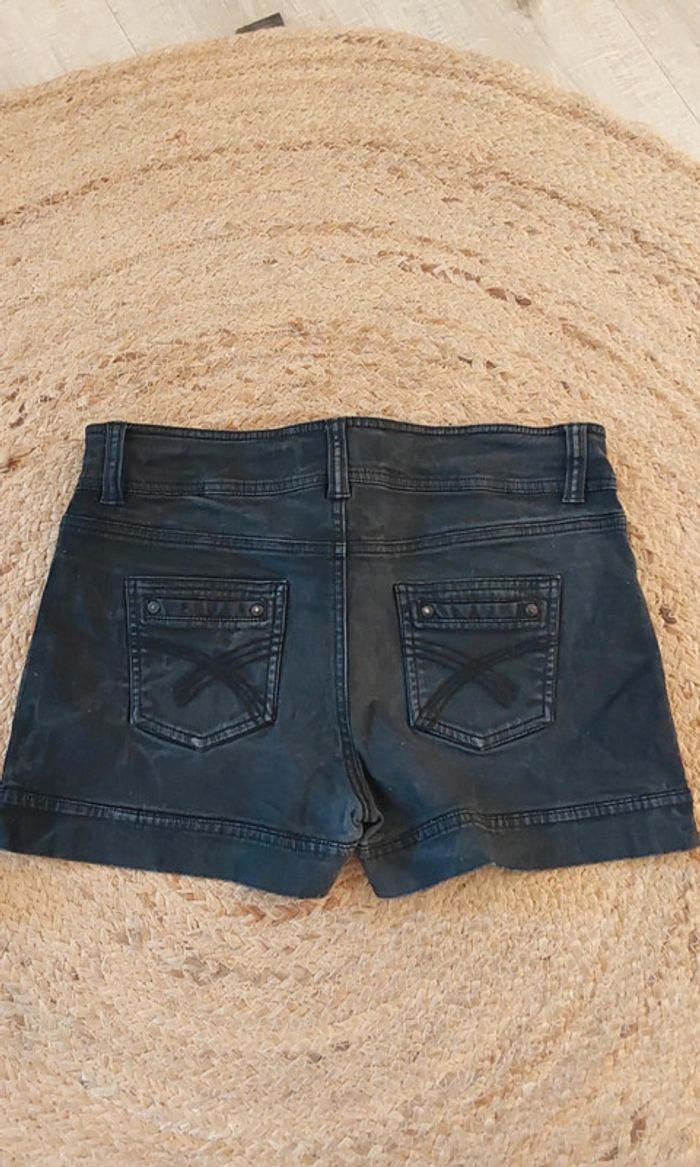 Lot de 3 shorts jean coton  bleu marron Taille 42 - photo numéro 7