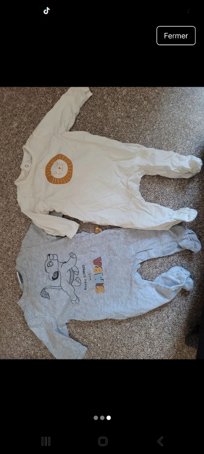 Lot pijamas 3mois