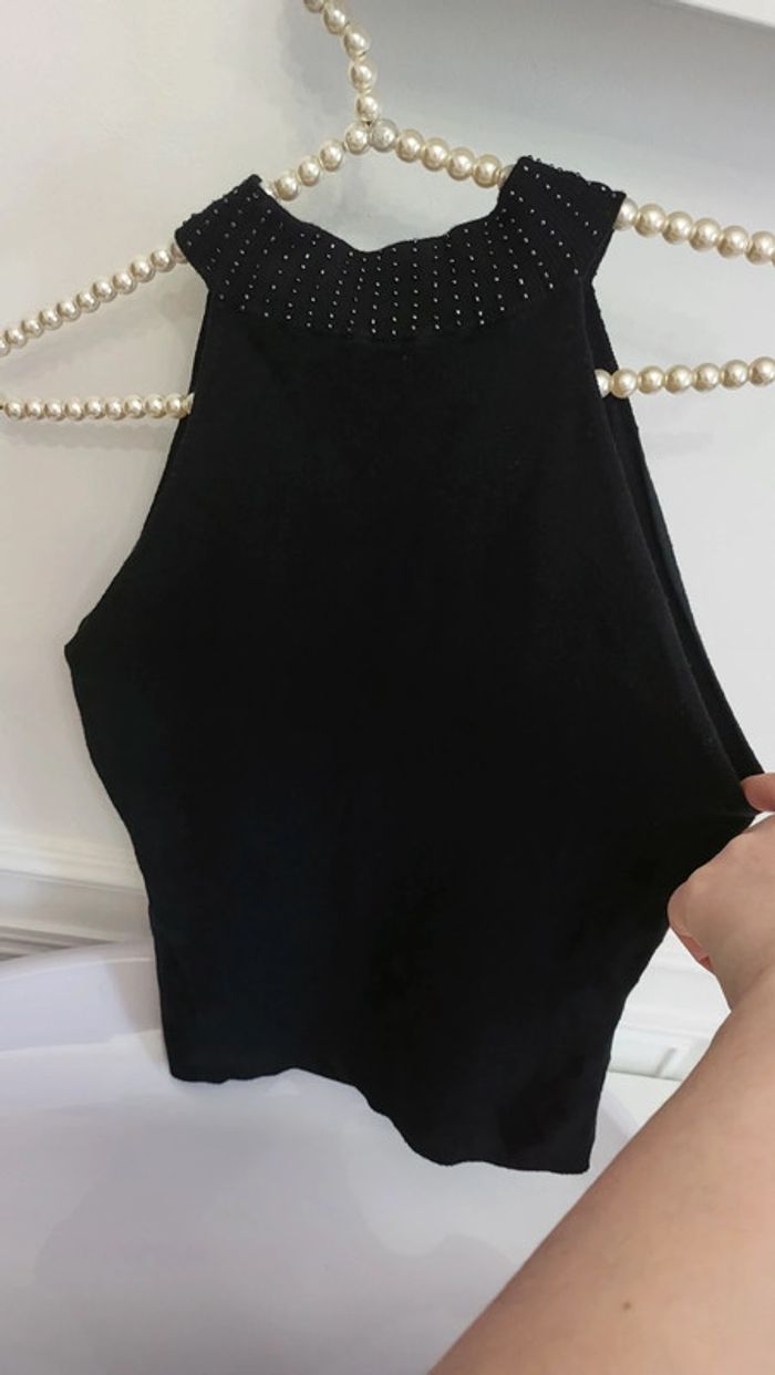 Pull sans manches col perlé taille unique - photo numéro 13