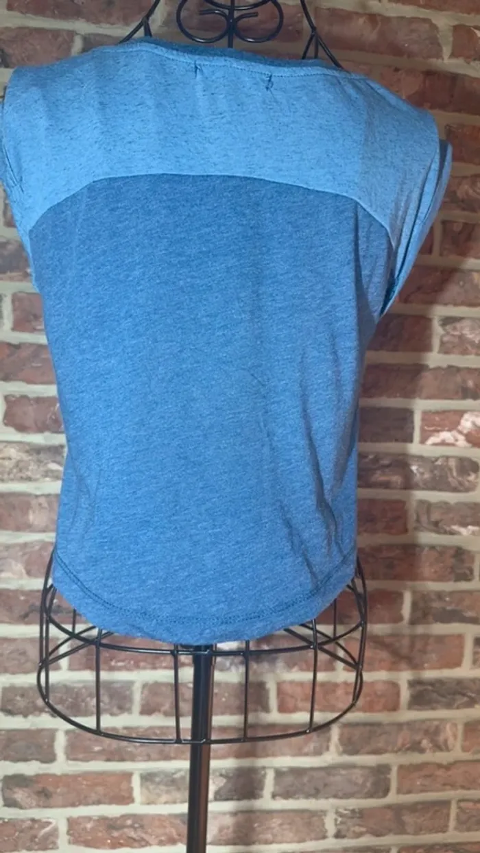 Tshirt bleu Bershka Taille S / 36 - photo numéro 9