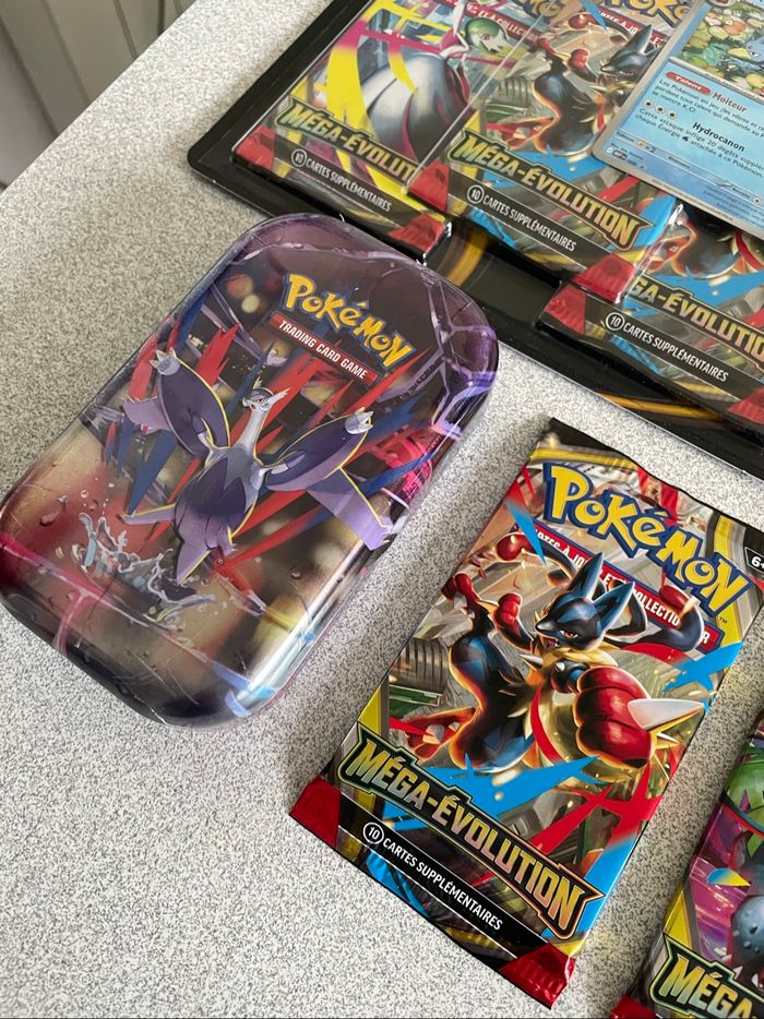 Lot Mini Tin + Booster + Tripack Pokémon Méga Évolution (ME01/EV11) - photo numéro 3