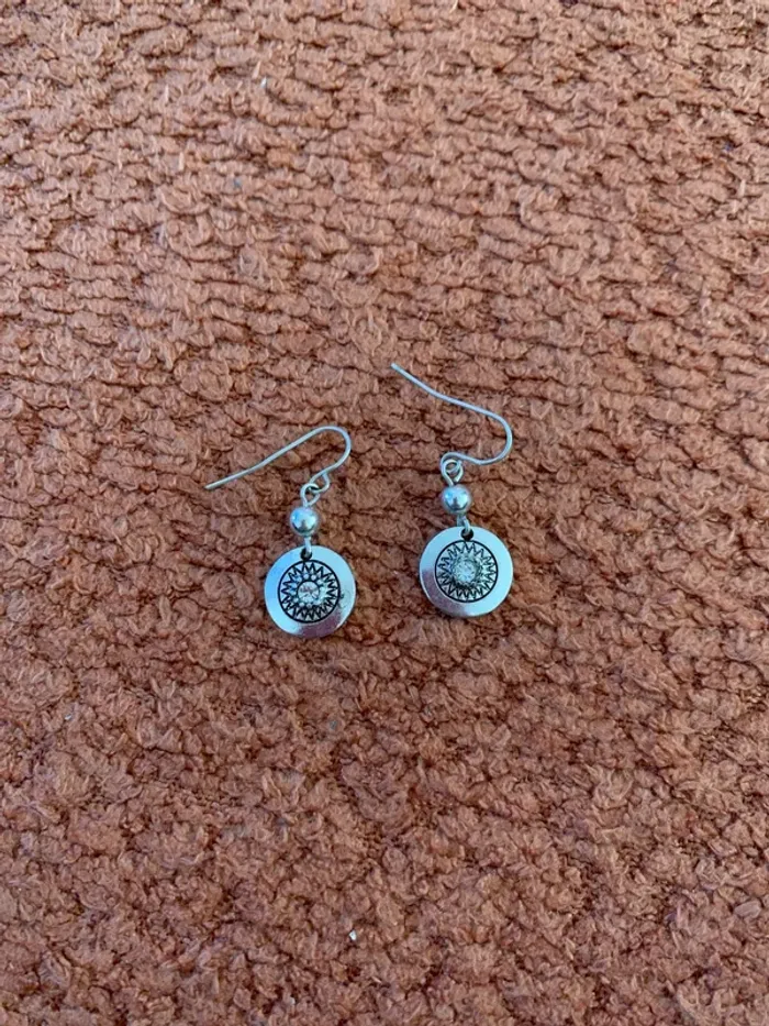 Boucles d’oreilles argenté