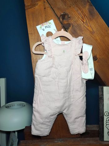 Combinaison et bandeau assorti cadet Rousselle 6 mois