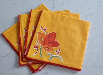 Lot de 4 serviettes de table Solaya