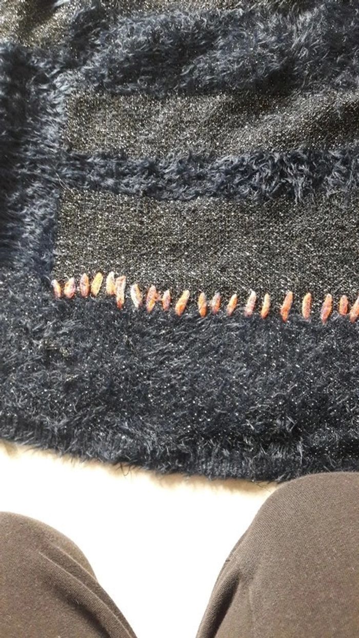 Pull fantaisi 42/44 Influx marine et argenté - photo numéro 3