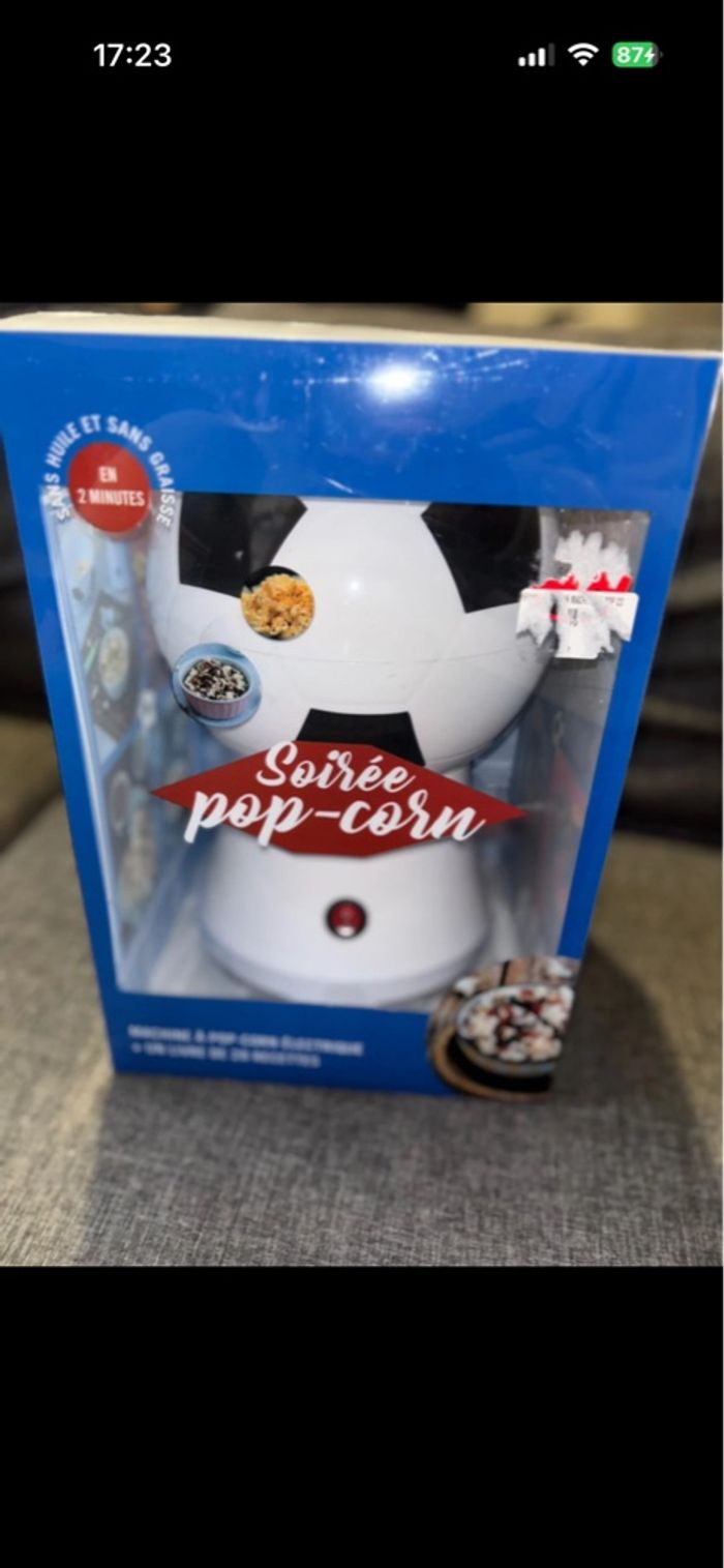 Machine à pop corn football